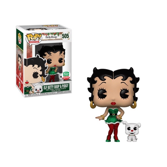 Funko Pop BettyBoop Elf & PudgyLimited Edition RARE NRFB